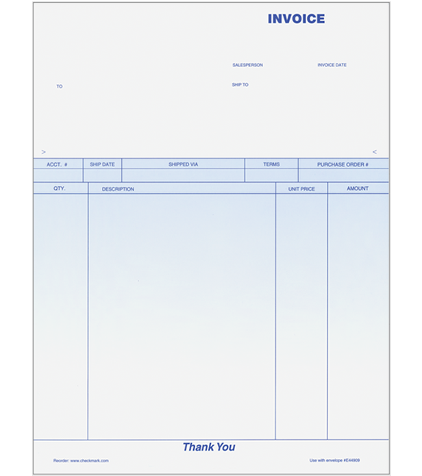 Blank Invoice Forms