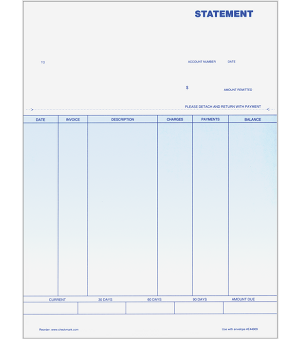 Blank Statement Forms