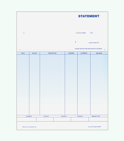 Blank Statement Forms