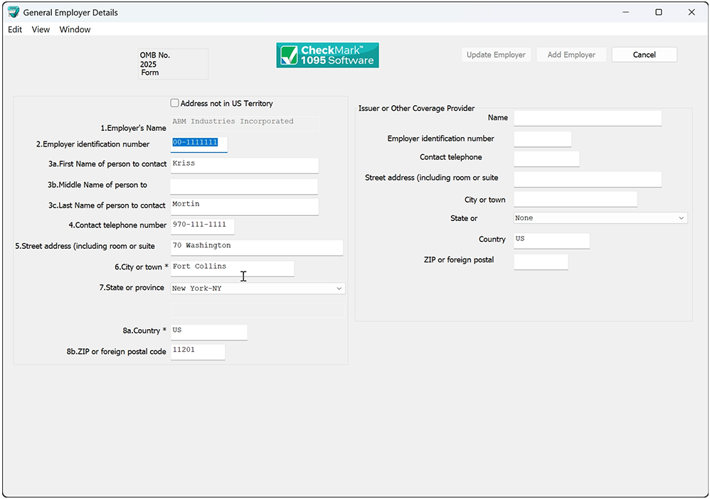 General Employer Details